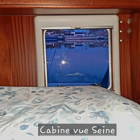 Botel Bateau Zimon-vue Seine-nuit Insolite A *